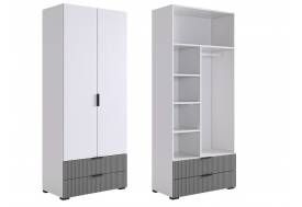 Шкаф двухдверный 120.01 Зефир серый