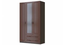 Шкаф ШР-3 с зеркалом Кантри Орех