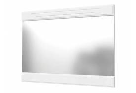 Зеркало навесное с декоративными планками Олимп Белый