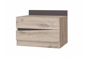 Тумба прикроватная 1 ящик Тиана Дуб Бонифаций/Вольфрам