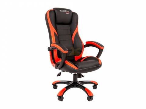 Офисное кресло Chairman game 22 Россия экопремиум черный/красный