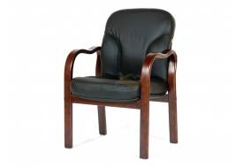 Офисное кресло Chairman 658 Россия натуральная кожа/экокожа черная