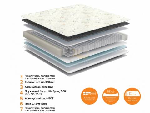 Матрас Тоби ширина 900