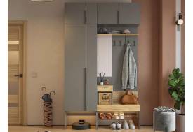 Прихожая Баско комплект К6 с антресолями графит