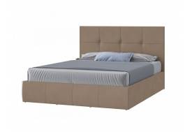 Кровать Твист с ПМ 1200х2000 мм микровелюр капучино