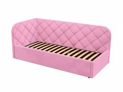 Кровать-софа Комфорт-1 Левая Ромб с ПМ велюр Магия 25