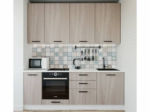 Кухонный гарнитур Шимо 2200 (верх 950 мм) МДФ