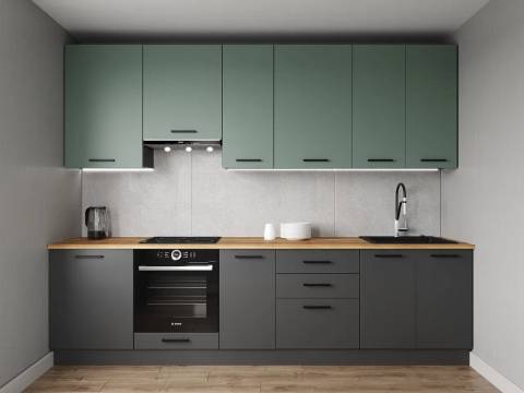 Кухонный гарнитур Изумруд 3000 (верх 950 мм)