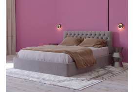 Кровать Сицилия с подъемным механизмом 160 Серый велюр