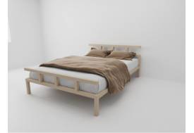 Кровать металлическая Лофт 1200 бежевая