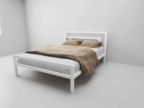 Кровать металлическая Куба 1800 белая