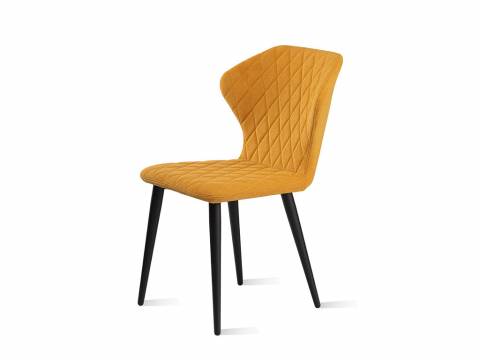Стул Йорк Велюр dream yellow горчица