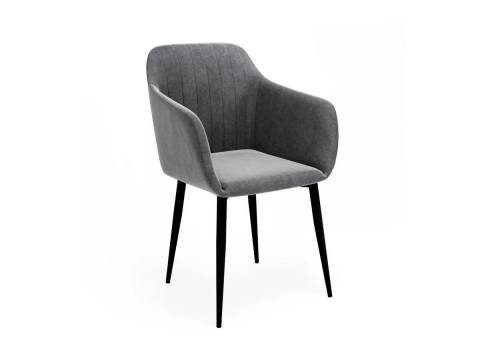 Стул Диор серый/черный - 4 шт