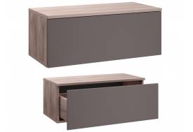 Тумба под ТВ 16.54.01 Роквуд Графит мягкая шагрень