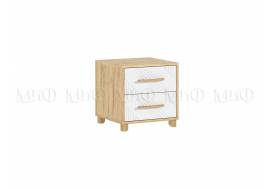 Тумбы прикроватные Ирис Браш Вайт, Дуб Крафт (2шт)