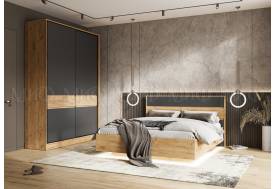 Спальня Роджина Дуб крафт/Графит