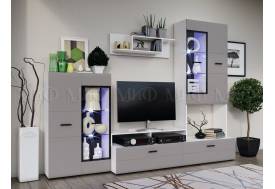 Гостиная Нэнси NEW Вариант №3 Браш Текстура Грей