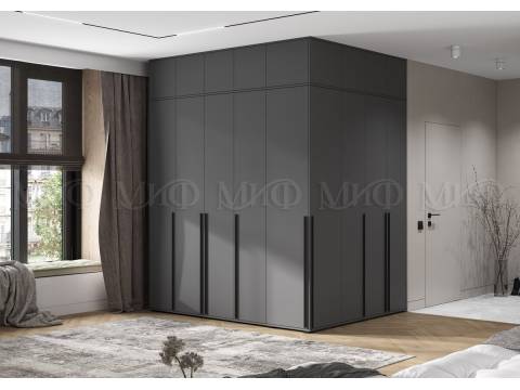 Шкаф модульный с угловым пеналом Норд Графит