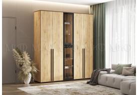 Шкаф с витриной Норд Дуб Крафт