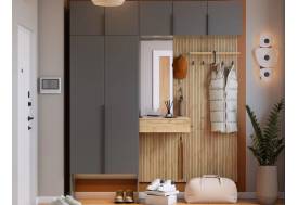 Прихожая Мебельсон К13 дуб крафт золотой/графит