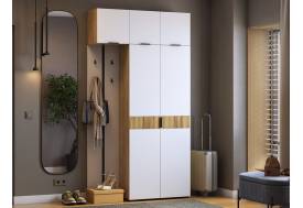 Прихожая Мебельсон К31 дуб крафт золотой/белое дерево