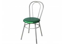 Стул №1 ДХ-8 без мягкой спинки обивка изумруд