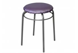 Табурет круглый с кольцом ДХ-11 обивка сиреневый