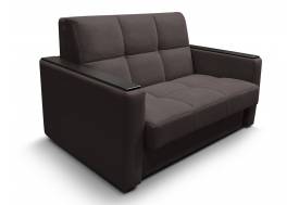 Диван Рэй 1200х2000 Клетка с прямыми подлокотниками с МДФ вивальди 10