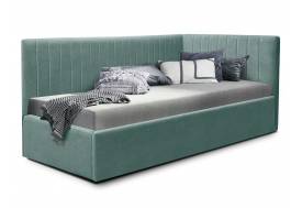 Кровать подростковая левая 800 Фрейм Страйп без подъема вивальди 19