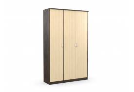 Шкаф 3-х створчатый Дуэт Люкс без зеркала Венге/Млечный Дуб