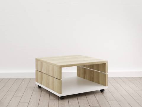 Журнальный стол (Е-1) Eclectic eco Дуб рокпайл-белый