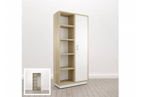 Шкаф комбинированный Правый (Е-14) Eclectic eco Дуб рокпайл-белый