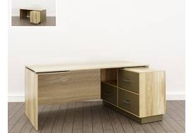 Стол дизайн Правый (О-5) Eclectic lite Дуб рокпайл-Мокко