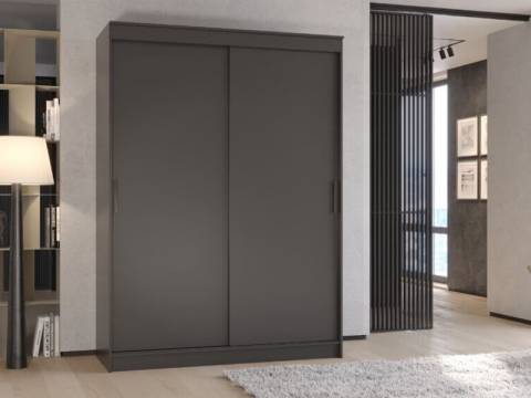 Шкаф-купе Гранд-1 1600 Графит-двери ЛДСП