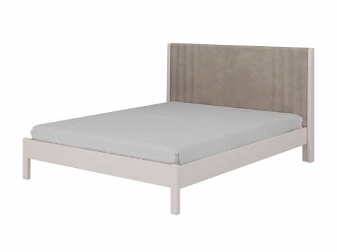 Кровать Нортан 1600 Льняной/светло-серый