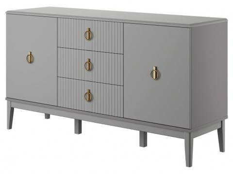 Комод 2 двери 3 ящика Фарго Антрацит