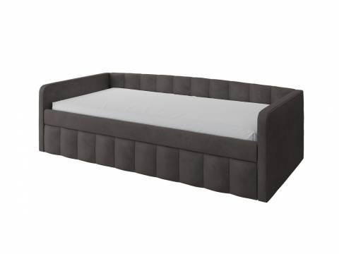 Кровать Молли 900 с выкатной частью вариант 3 серый графит