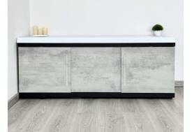 Экран под ванну МДФ Alt Black 1500 мм серый бетон