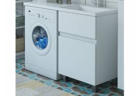 Тумба с раковиной Dallas Luxe 1150 напольная 2 ящика правая