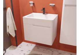 Тумба с раковиной Kare Luxe 600 навесная 1 ящик