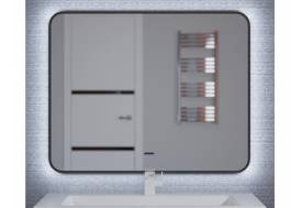 Зеркало Uperwood Modul черное холодная подсветка 100х80 см