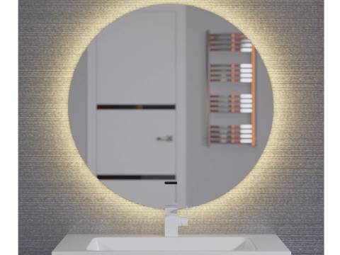 Зеркало Uperwood Modul круглое теплая подсветка 80х80 см