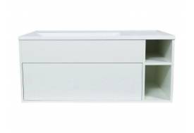 Тумба с раковиной Uperwood Lotus Premium белая 100 см