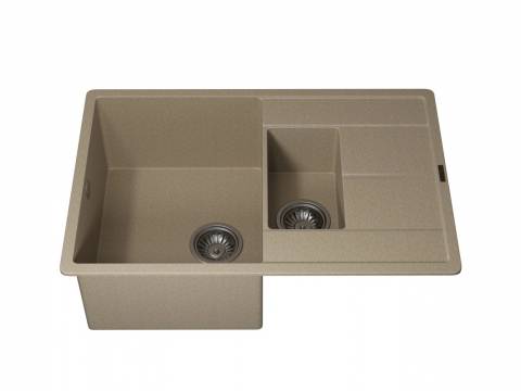 Кухонная мойка Uperwood Quartz UPD-05-02 бежевая матовая