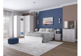 Спальня Нокс Белый текстурный