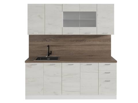 Кухонный гарнитур Синтра 2000 мм Дуб Грей