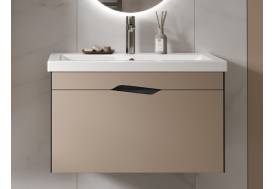 Тумба под раковину Krona 800-0-1 Como навесная серый камень