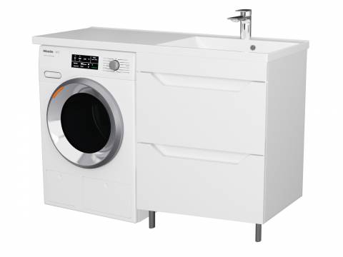 Тумба Сохо 47 напольная 2 ящика белый Marshall 110 правая