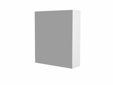 Шкаф-зеркало Гранд 55 белый без светильника универсальный