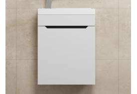 Тумба с раковиной Uperwood Tanos 40 см белая/графит